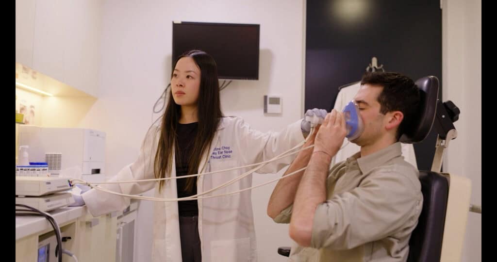 rhinomanometry testing and airflow testing